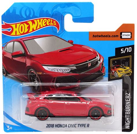 Hot Wheels Nightburnerz 2018 Honda Civic Type R 164 Die Cast Car Fyb72