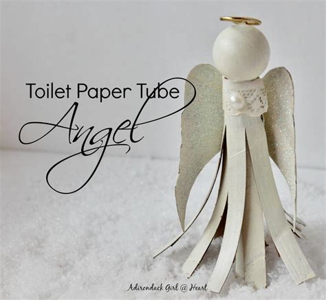 A Sweet Angel Ornament From A Toilet Paper Roll Diy Diy Scoop
