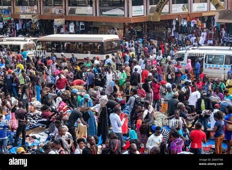 Traders And Shoppers Crowd One Of The Busiest Shopping Areas In