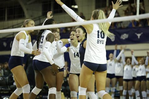 BYU Roundup No Womens Volleyball Sweeps Second Straight Ranked