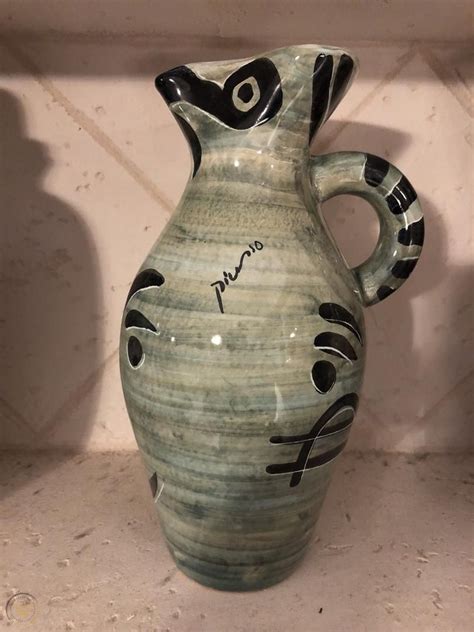 Pablo Picasso Edition Picasso Padilla Ceramic Pitcher Vase Owl Numbered Signed 1939408530