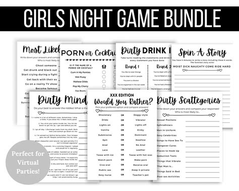 Girls Night Games Virtual Game Night Virtual Girls Night Etsy