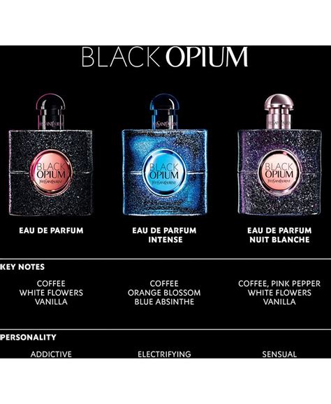 Yves Saint Laurent Black Opium Eau De Parfum Spray 033 Oz And Reviews