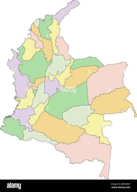 Cali Colombia Mapa Politico Mapa Colombia Ciertas Provincias De