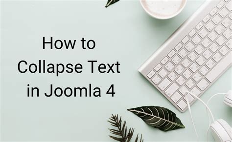 How To Collapse Text In Joomla 4 2024 Ltheme