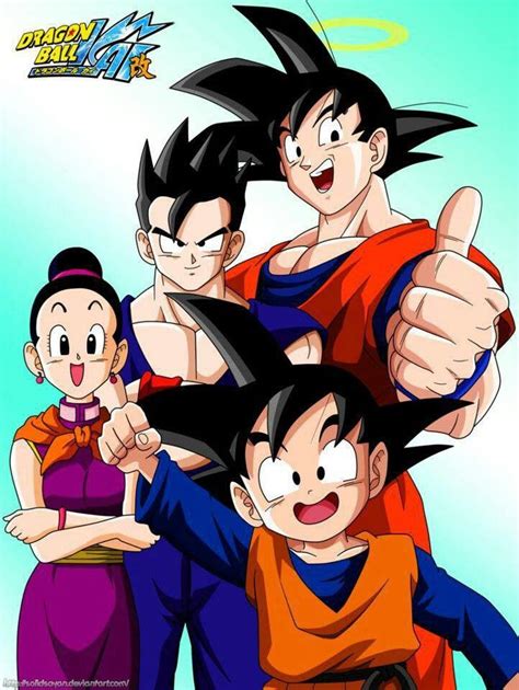 La Familia De Goku Antes De Buu Dbkai Poster Anime Dragon Ball Goku