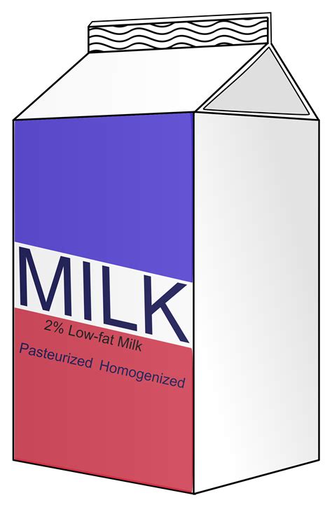 Milk Carton Vector Clipart Image Free Stock Photo Public Domain