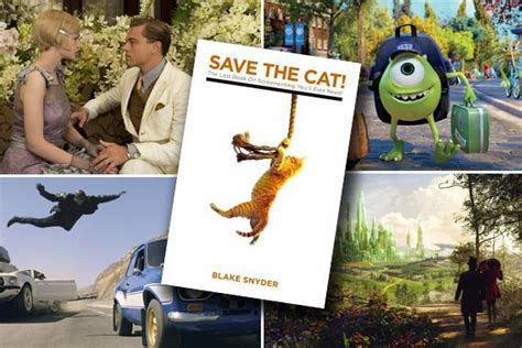 Is a popular screenwriting book (and book series) by blake snyder, which breaks down screenplays into 15 beats (and further into 40) that all screenplays should contain. Hollywood and Blake Snyder's screenwriting book, Save the Cat!