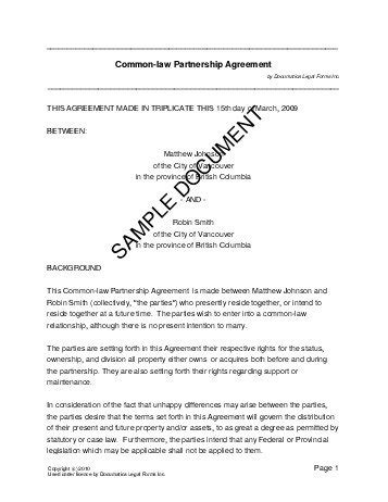 Sample legal cohabitation agreement in pdf. Free Cohabitation Agreement (Canada) - Legal Templates ...