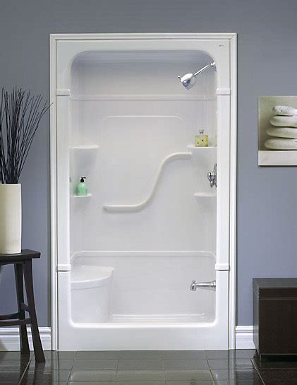 In stock & ready to ship. Mirolin Madison 4 ft. 3-Piece Shower Stall with Seat | The ...