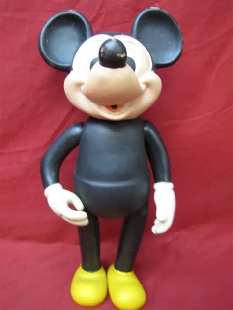 1977 Walt Disney Mickey Mouse Remco Toys Rubber 15 Figure Rare No