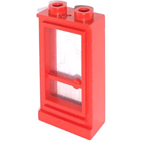 Lego Red Door 1 X 2 X 3 Left With Open Stud With Hole Brick Owl