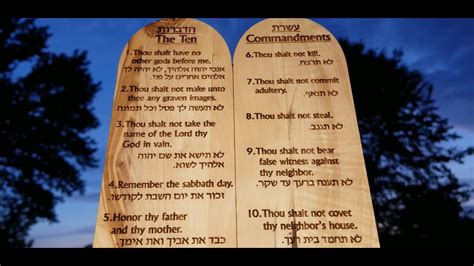The Ten Commandments Exodus 20 Kjv Youtube