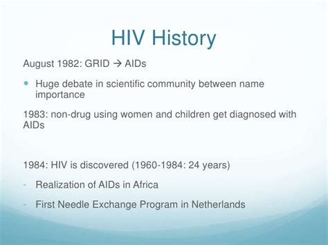 hiv history