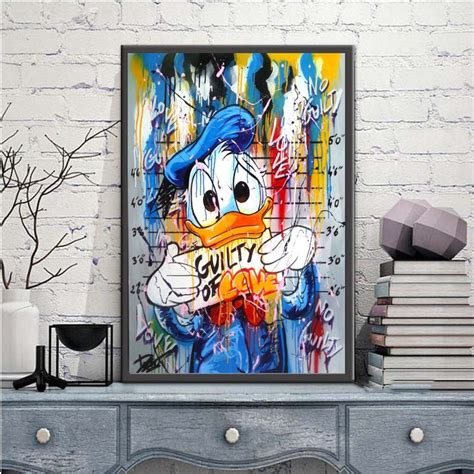 Donald Duck Poster And Prints Living Room Wall Art Pictures Etsy