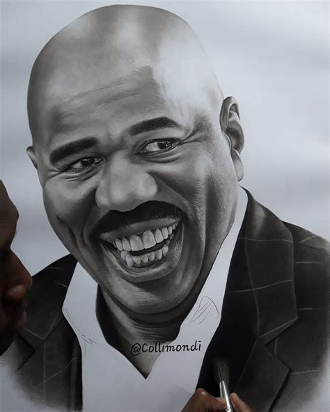 Us Comedian Steve Harvey Praises Kenyan Pencil Artist Who Drew His Potrait Ke