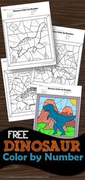 Number dot to dot printables. FREE Dinosaur Color by Number Pages | Free Homeschool Deals