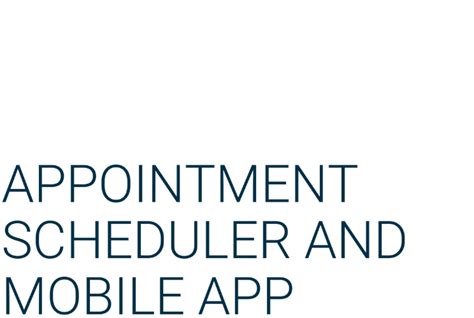 Appointment Scheduler And Mobile App Isa23