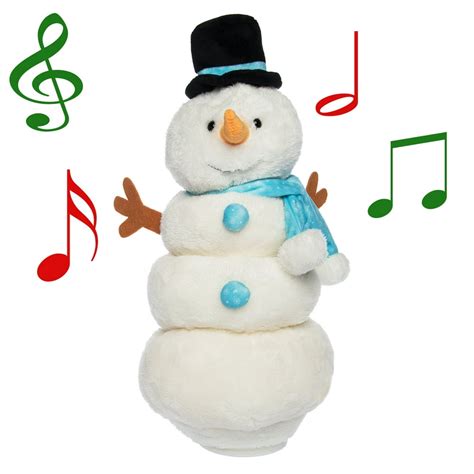 Simply Genius Singing Dancing Snowman Animated Christmas Plush