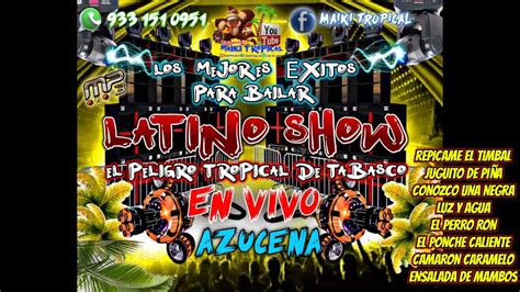 Latino Show En Vivo Azucena Cumbias Para Bailar 2021 Youtube