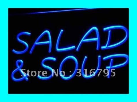 I453 Salad And Soup Cafe Restaurant Led Neon Light Light Signs Onoff
