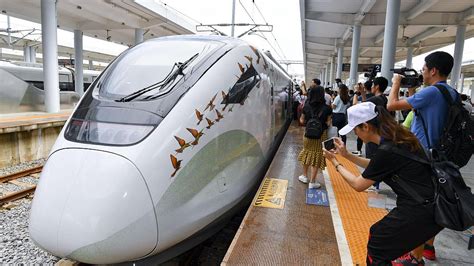 High Speed Commuter Rail Begins Service In South Chinas Tropical City
