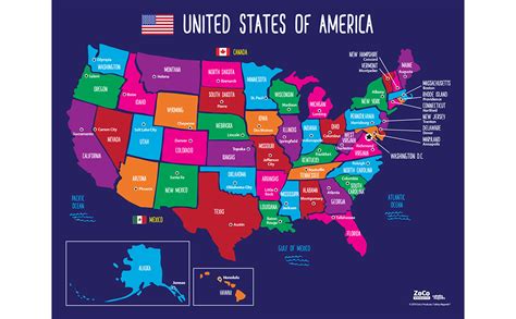 Safety Magnets Map A Surprise Price Is Realized Of Usa States And