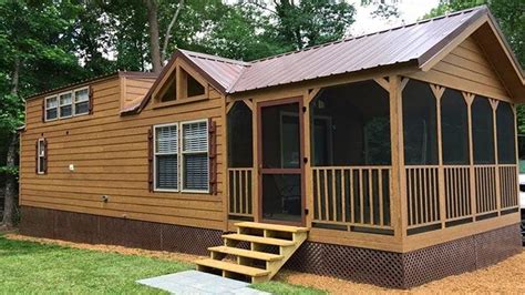 Gorgeous Rustic Lakeshore Park Model By Alabama Custom Cabins Tiny