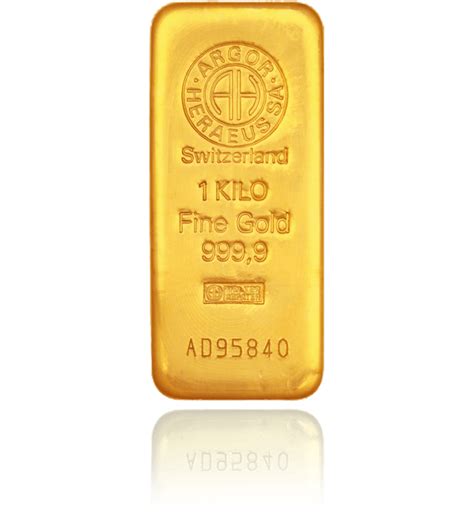 1000 g cast gold bar edisongold