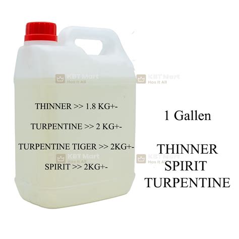 1 Tin Thinner Turpentine Spirit Kerosene Solvent Paint