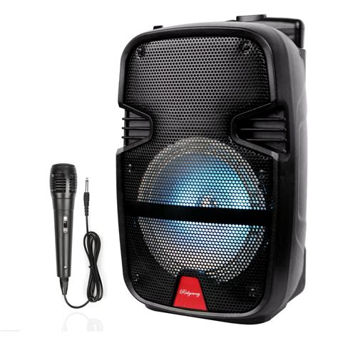 Aw Portable 12inch Active Pa Speaker System Mic Amp Bluetooth Usb Sd