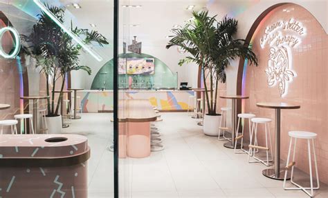 The 80s Are Back At This Memphis Design Inspired Ice Cream Shop