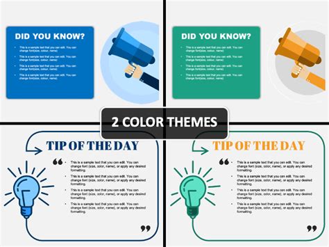 Tip Of The Day Powerpoint Template Ppt Slides