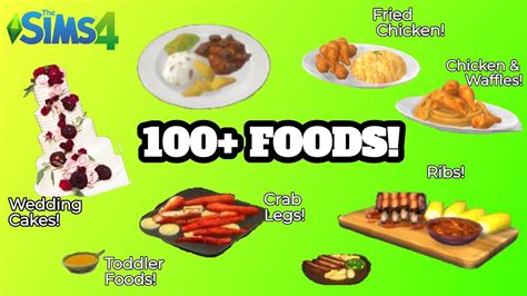 HOW TO ADD MORE FOODS IN THE SIMS YouTube