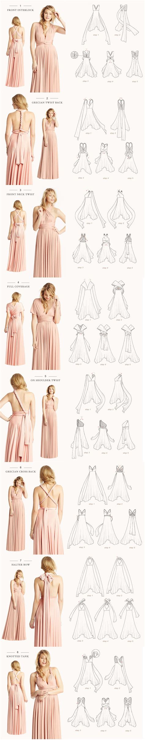 How To Tie An Infinity Dress Infinity Dress Bridesmaid Multi Way