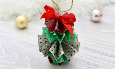 How To Make Your Own Folded Paper Christmas Ornament Rk Arts
