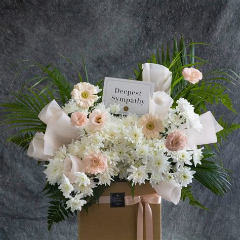 Condolence Flowers Sg Free Delivery Simply Hampers