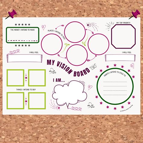 Our Free Vision Board Printable Pages Its A Beautiful Crazy Free