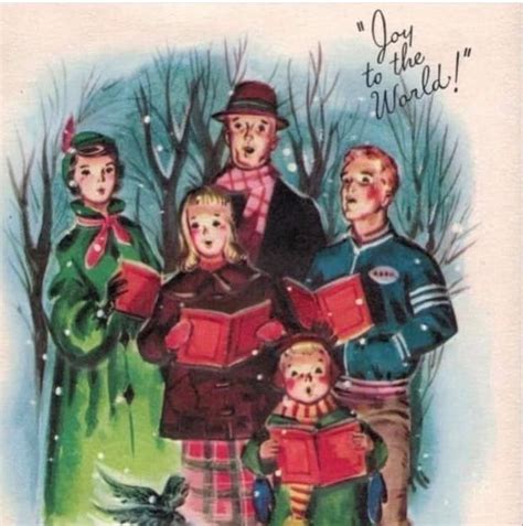Pin By Daniele On Carolers Vintage Christmas Cards Vintage Christmas