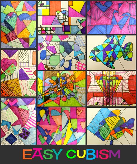 Pablopicasso is one of the most world renowned, most influential and greatest artists of the 20th century. Easy Cubism Art Activities - Deep Space Sparkle