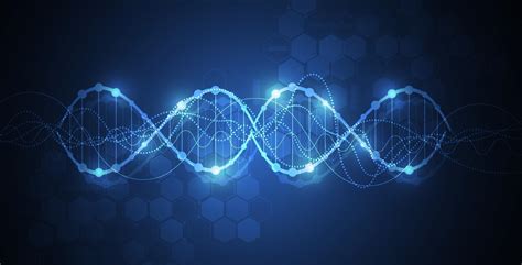 Science Template Wallpaper Or Banner With A Dna Molecules 2062715