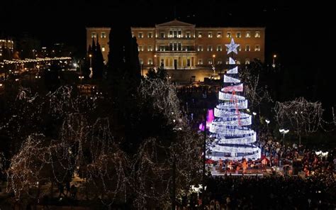 Christmas Tree Lights In Athens To Switch On Next Week News