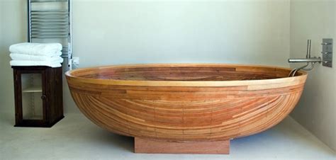30 Relaxing And Chill Wooden Bathtubs