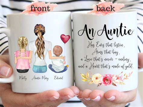 Auntie Mug New Auntie Gift Aunt Mothers Day Gift Best Aunt Etsy