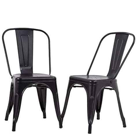 Fdw Metal Dining Chairs Set Of 2 Patio Chair Indoor Outdoor Chairs