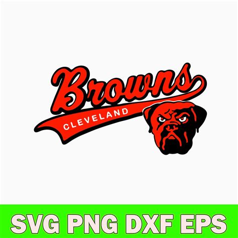 Cleveland Browns Logo With Bulldog Svg, Cleveland Browns Svg - Inspire