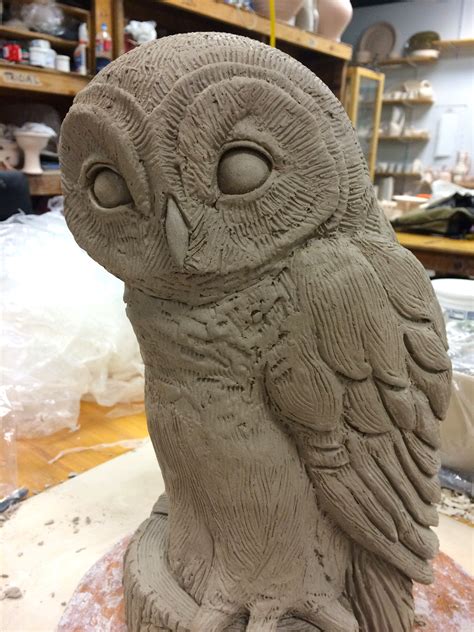 Adventures Into Making Large Owls Owl Pottery Pottery Animals