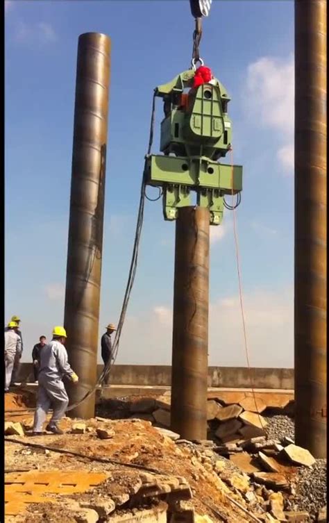 Dzj150a Used Offshore Piling Machinery Electric Vibratory Pile Driver Hammer Buy Electric