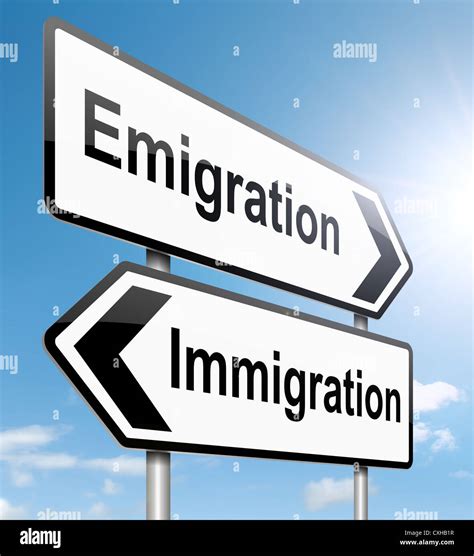 Immigration Or Emigration Stock Photo Alamy