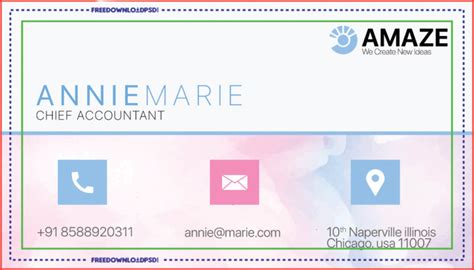 accountant business card psd template freedownloadpsdcom